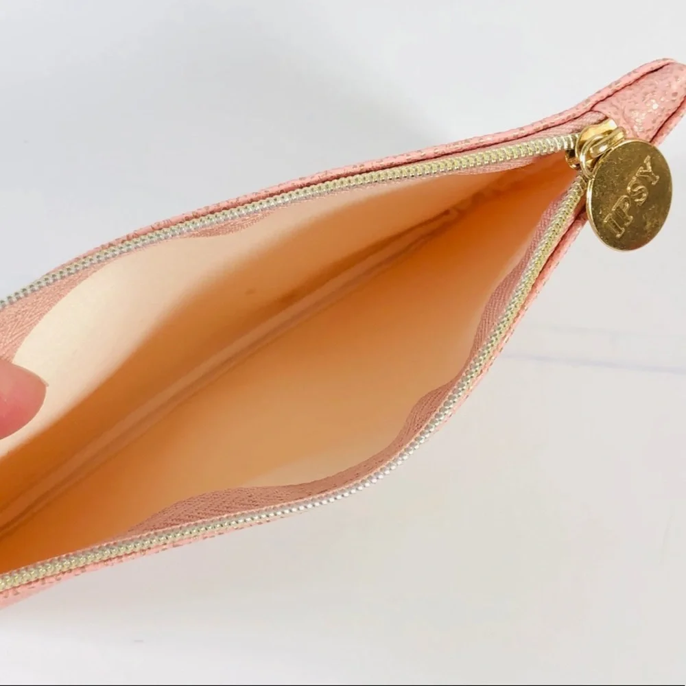 Ipsy ‘Time To Shine’ Dusty Rose Sparkled Glam Bag